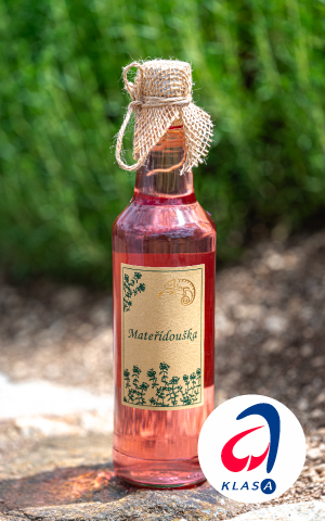 Bylinkový sirup Mateřídouška z Bylinkarium Katov, oceněný značkou kvality Klasa.